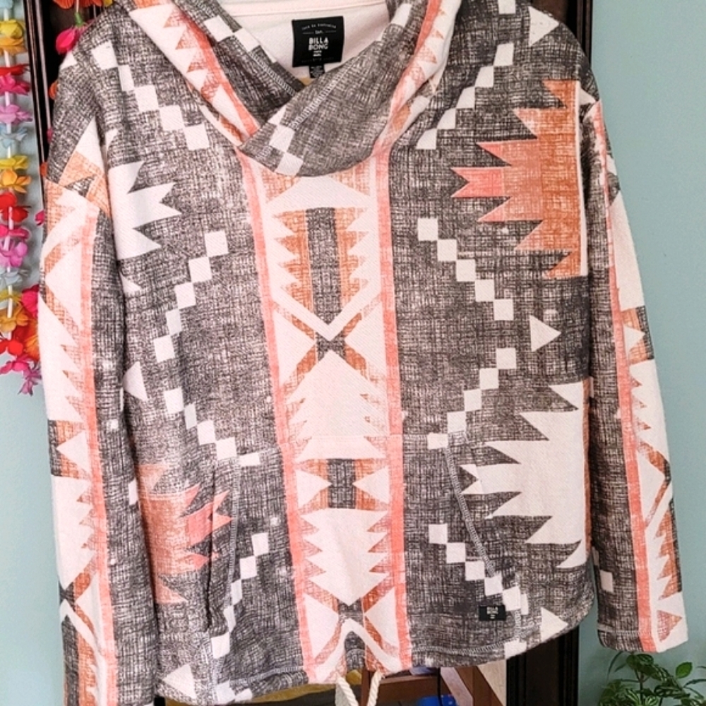 BILLABONG Aztec print hoodie